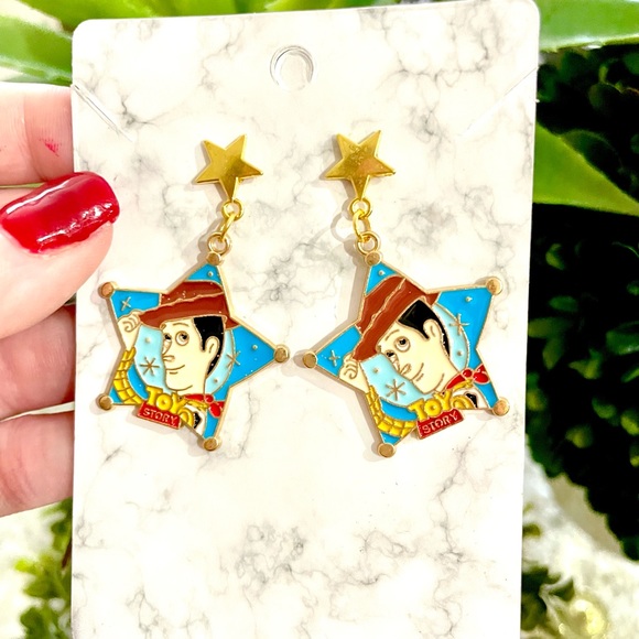 Woody Toy Story Dangle Earrings - Picture 3 of 5